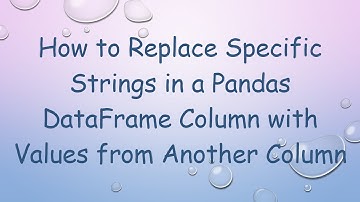 How to Replace Specific Strings in a Pandas DataFrame Column with Values from Another Column