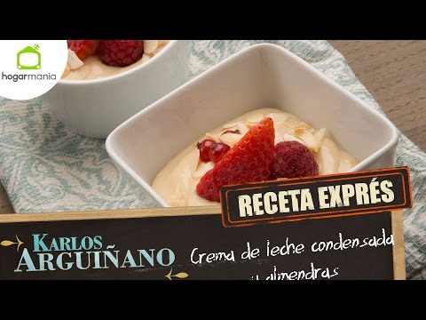 Receta Exprés: Crema de leche condensada y almendras