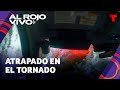 Graba momento en que poderoso tornado pasa por encima de una patrulla en Iowa