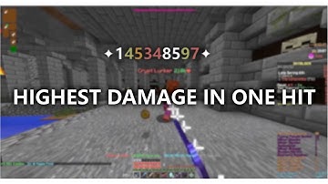 The HIGHEST POSSIBLE DAMAGE in ONE HIT | Hypixel Skyblock