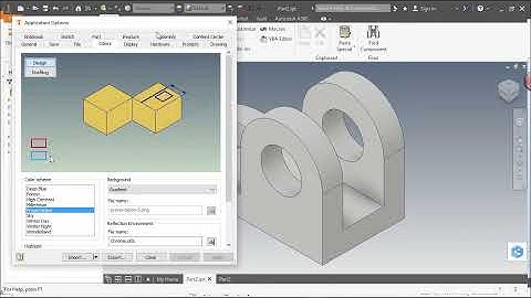 Autodesk Inventor - How to change the background color of the Graphics Window