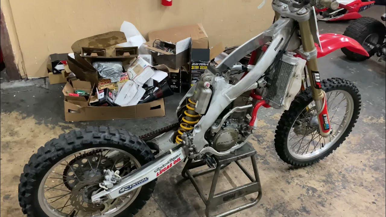 2007 crf250r complete engine rebuild “theveetouch” hand kick start up