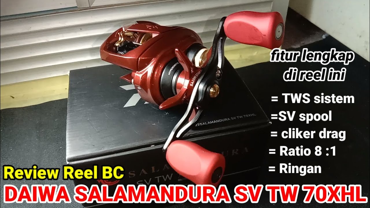 Unboxing Review Reel Bc Daiwa Salamandura Sv Tw 70xhl Youtube