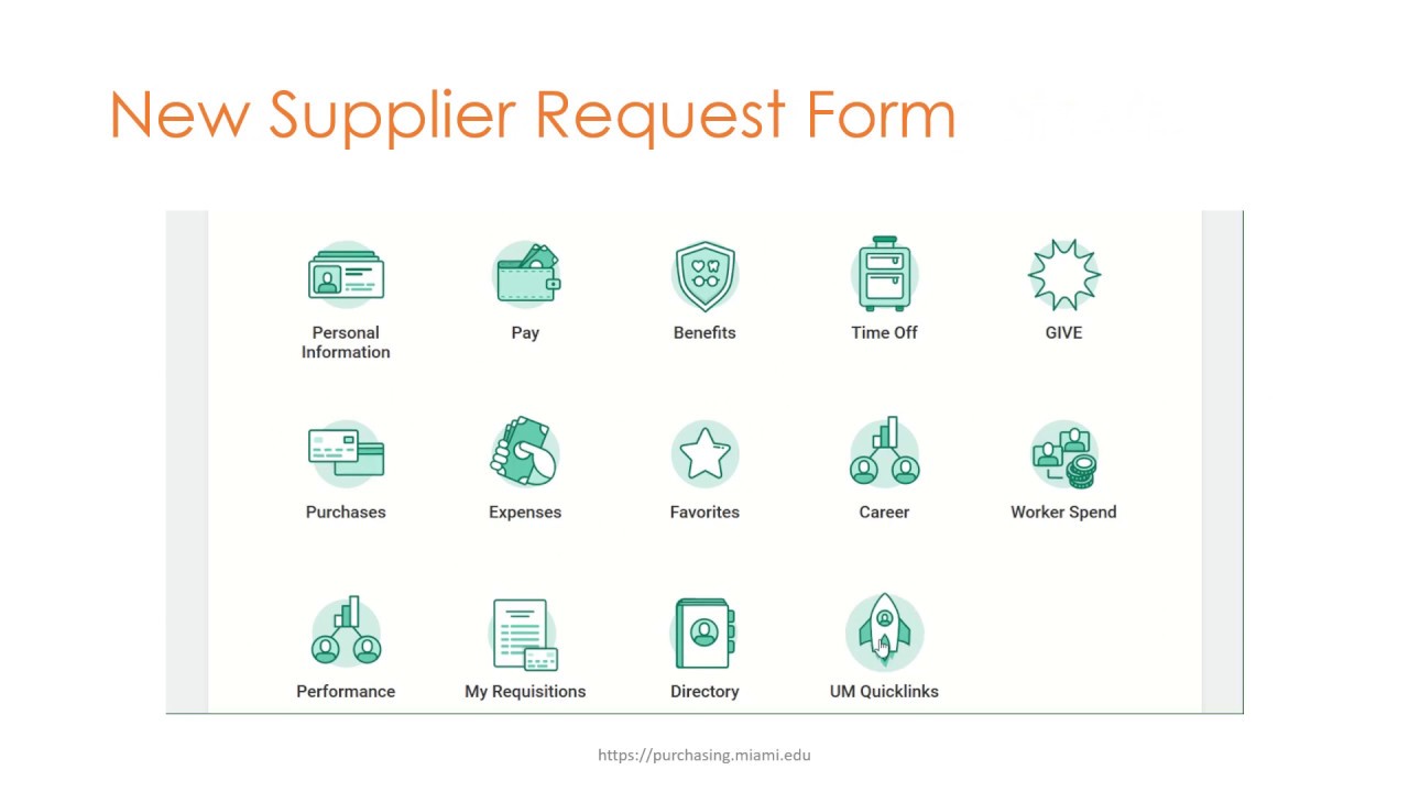 New Supplier Requests YouTube