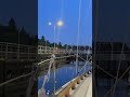 Early Morning Go through the Ballard Locks to Puget Sound. Seattle WA.