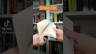 October is going to be a fun month! #tbr #booktube #youtubeshorts
