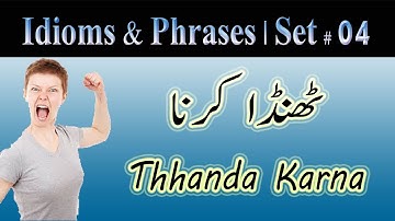 Idioms And Phrases With Meanings And Sentences | CSS,ISSB,NTS,MATRIC,FSc,BSc,|Set # 4 | Urdu/HIndi