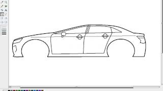 Desain mobil dengan aplikasi paint screenshot 2