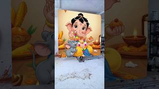 Ganesh Chaturthi Drawing Photo  Ganesh Ji Painting  shorts ganeshchaturthi ganpatibappamorya