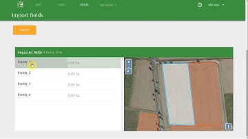 Importing boundary of fields in SHP format