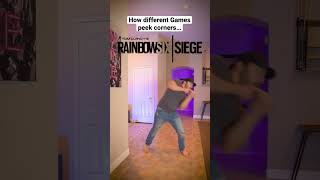 How Different Games Peek Corners #Shorts #Gaming