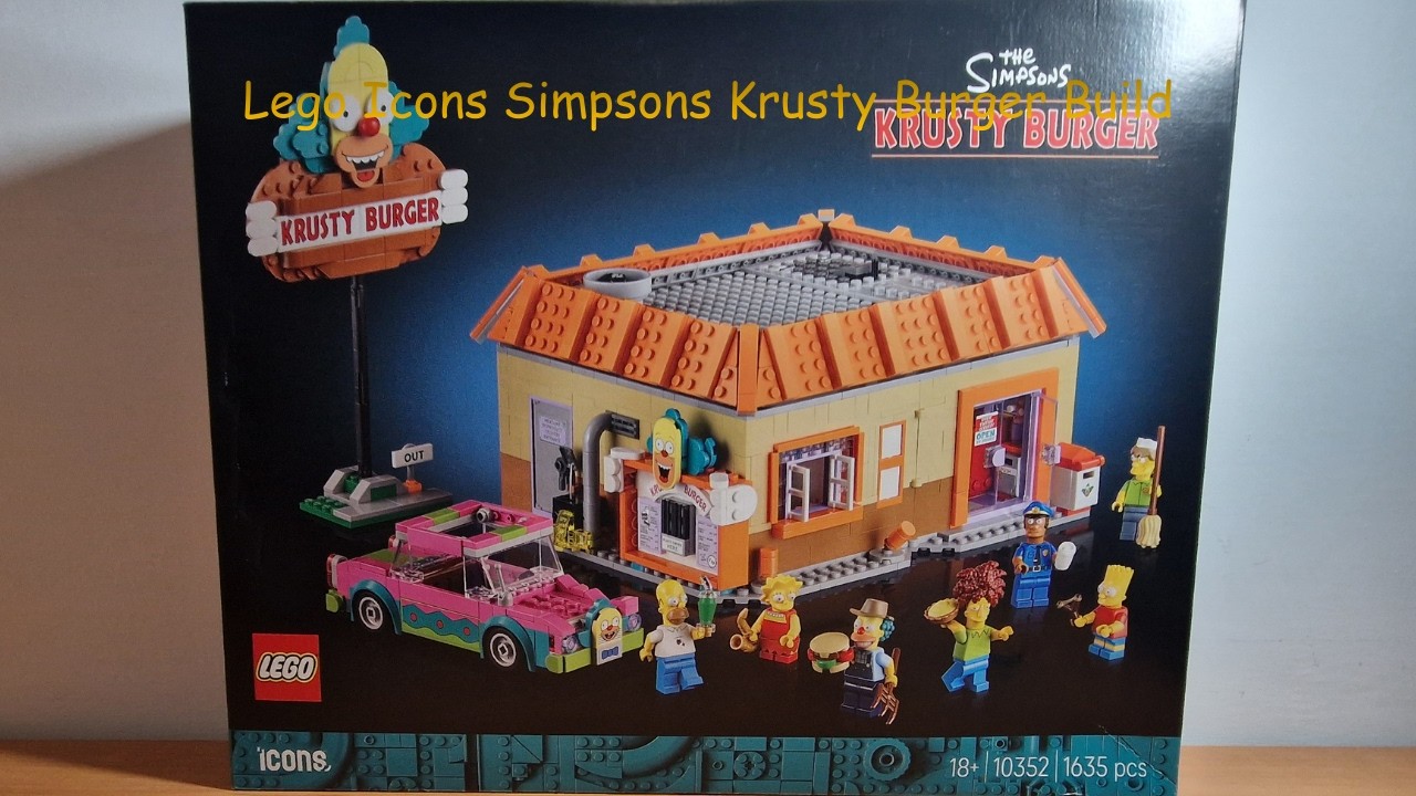 Lego Icons Simpsons Krusty Burger 10352 Stop Motion Animation Build