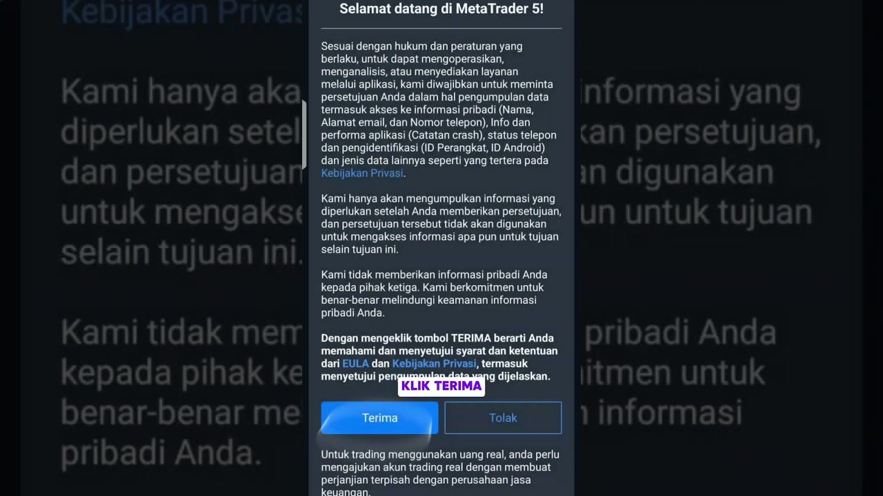 CARA LOGIN MT 5 DI BROKER EXNESS VIA WEB