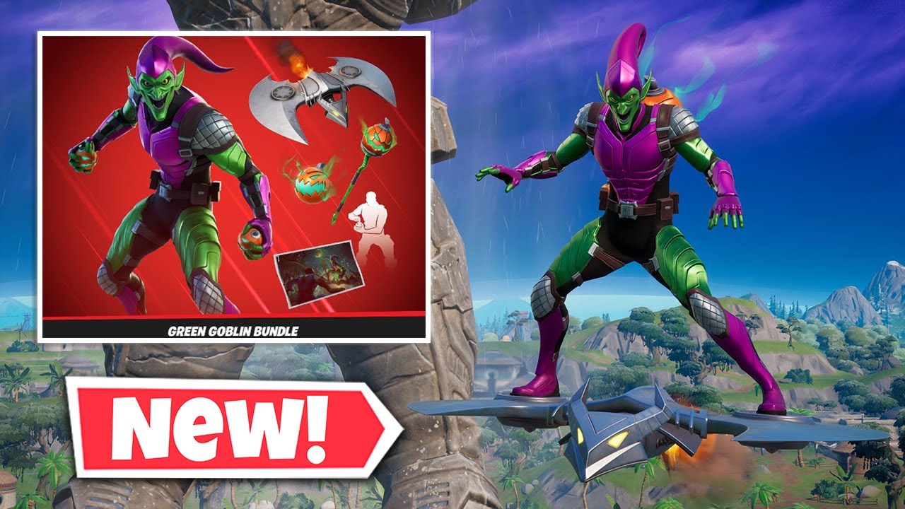 New GREEN GOBLIN Bundle Gameplay in Fortnite! (GOBLIN GLIDER) YouTube