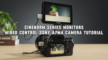 CINENORM OS Series Monitors Wired Connection to Sony A7 IV