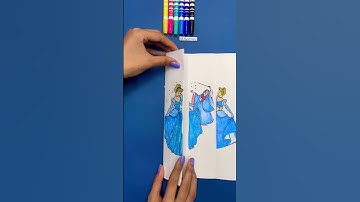 Thumbnail of What is the princess's name? 💙👸🏼 #shorts #art #drawing #princess #creative #draw #artist ￼