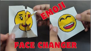 Emoji Paper Magic Card| Must Try🥰😄😘😉Paper Toy|DIY Face Changer|Origami Emoji Paper Toy|EasyTutorial