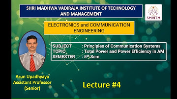 LECTURE 04 - Equation for Total Power in AM and Power Efficiency #modulation #amplitudemodulation