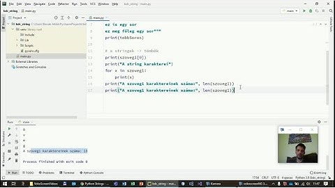 Python programozás - Alapismeretek 4. rész - Stringek kezelés és egy kis For-ciklus