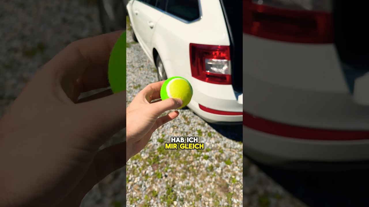Lackkratzer mit Tennisball entfernen?😱🎾 