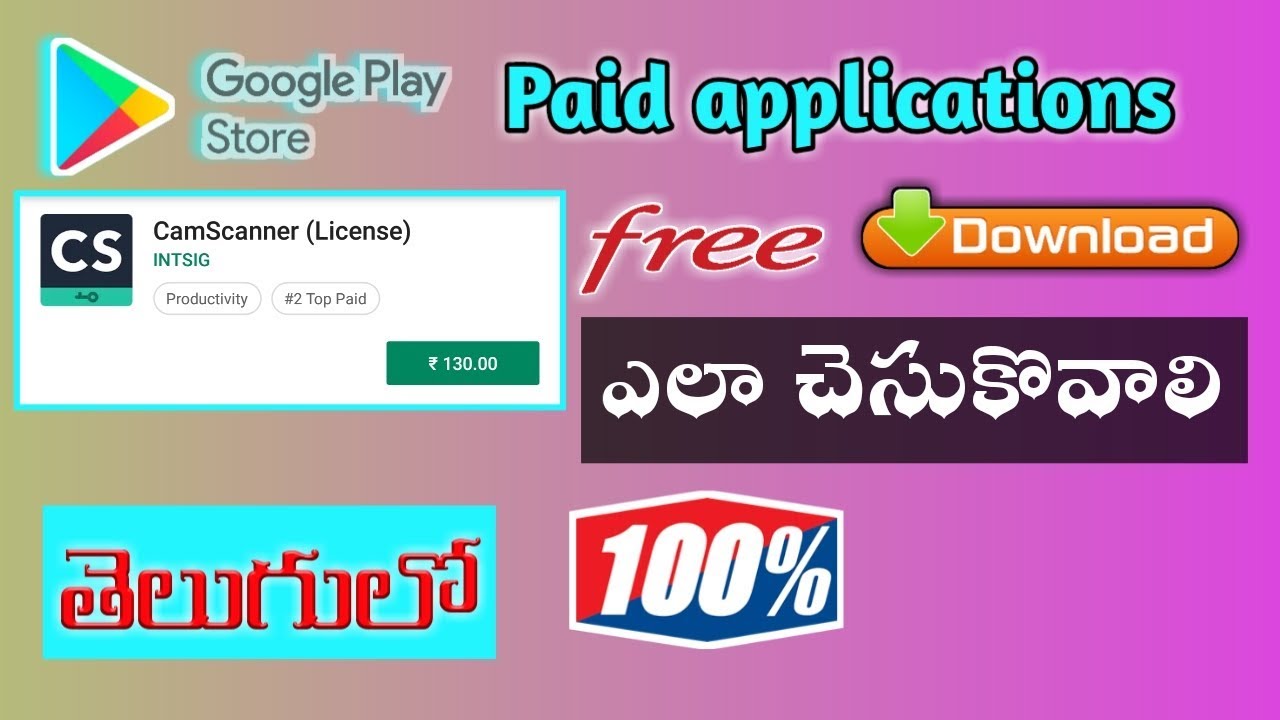 How to download paid apps from play store for free | in Telugu | by ...