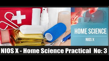 Home Science Nios X practical no 3 (English)││Mrs. Shareen Ann Abraham