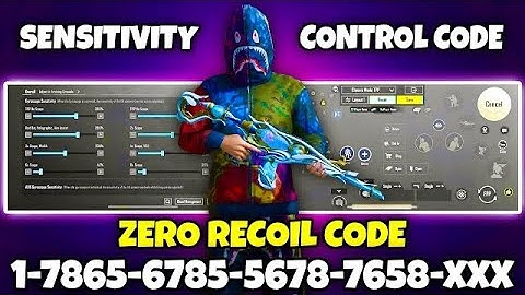BGMI 3.7 UPDATE SENSITIVITY CODE |BGMI BEST SENSITIVITY SETTINGS | BGMI ZERO RECOIL SENSITIVITY