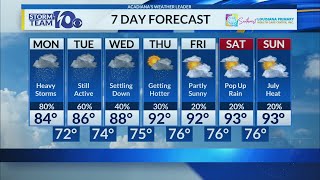 Chris' Monday noon forecast 7/13/26
