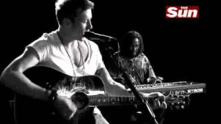 McFly Danny Jones Bittersweet Symphony Acoustic(Cover of The verve)  The Sun Biz session 09-16-10