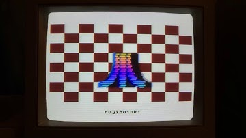 Atari 130XE Demonstration.  Fuji Boink, XF551, SC1435