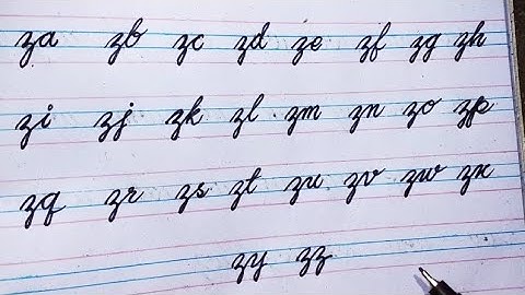 How to write joining letter from A to Z in Cursive Writing | A-z handwriting practice