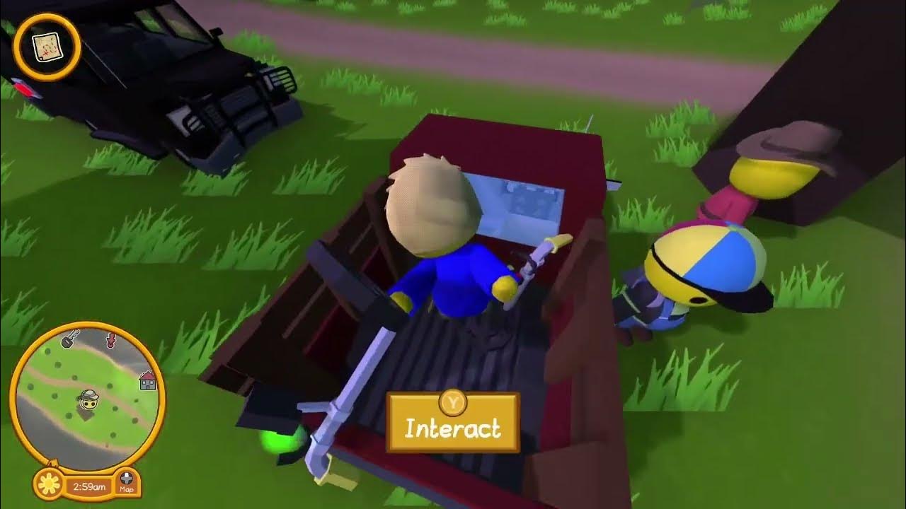 Wobbly Life Gameplay Fishing for rare fish, hunting for rare treasure and making camping plans