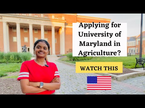 Are you Applying for Agriculture in University of Maryland?? | WATCH THIS | USA |