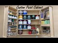 Super Organized Custom Paint Cabinet