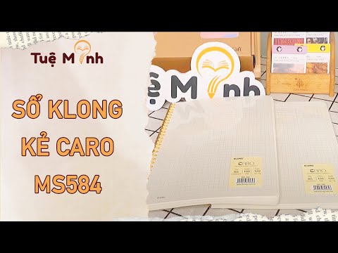 Video Vở caro ô 6x6mm bìa trong suốt 120 trang B5 MS 584 lò... - youtube
