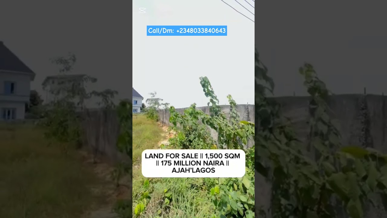 BUY AND BUILD LAND WITH C OF O FOR SALE IN AJAH LAGOS. 