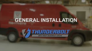 Thunderbolt AntiTheft Deadbolt Locks For Work Vans