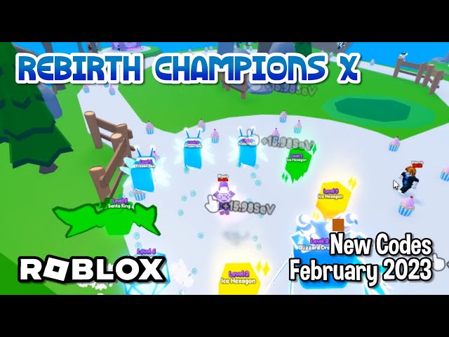 Roblox Rebirth Champions X Codes (December 2023)