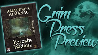 Grim Press Preview - Amarunes Almanac: Forests of the Realms (Fantasy Grounds)