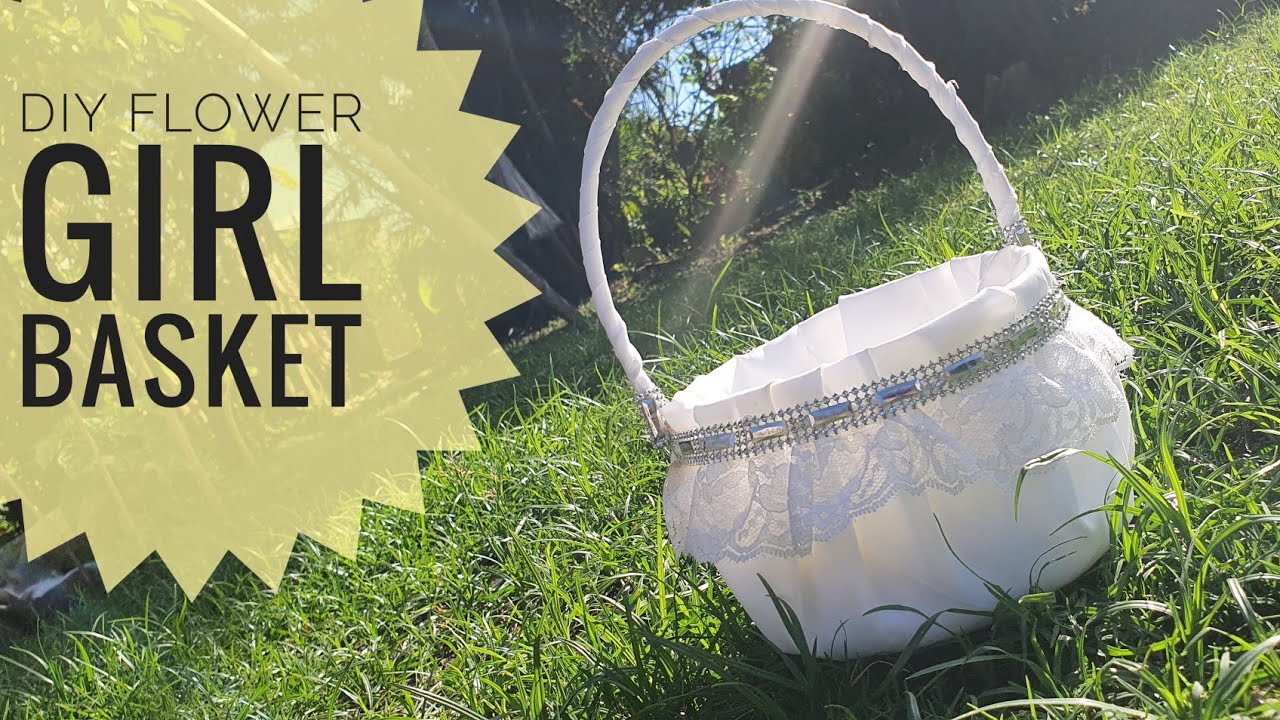 How to make a flower girl basket with a plastic bottle and cloth