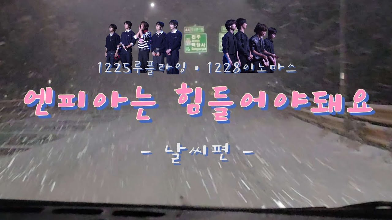 N.LOG #20 | 엄마랑 빵구랑 눈 뚫고 루플라잉 • 이노마스 | 날씨악마 엔플라잉..? | 공연기록✏️ | 엔피아 브이로그