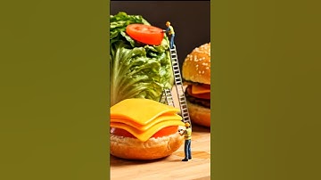 Tiny Workers 👷🏻 Build a Giant Burger 🍔 | Ultra-Realistic Macro Food ASMR