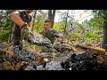 BUILDING A STONE HOUSE | FIRST PROBLEMS | MAKING A BED OUT OF WOOD | 2 episode