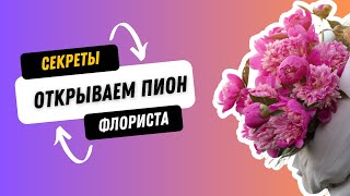 Открываем Пион. Работа с цветком. Секреты флориста #флорист #флористикадляначинающих #цветы