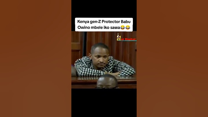 Babu Owino Embakasi East MP and gen-Z Protector 😂😂😂