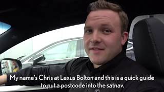How to set a destination on a Lexus NX300h