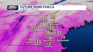 New Hampshire hourly timeline: Track frigid temperatures, wind chills hour by hour