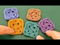 كروشيه للمبتدئات / شاهدوا ماذا صنعت بمربعات الجراني وبواقي الخيوط   !😍 #crochet    CROCHET TUTORIAL