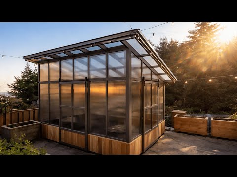 Incredible Backyard GREENHOUSE on a Budget | DIY Full Build
