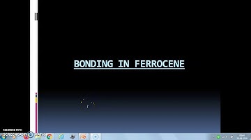 Bonding in ferrocene